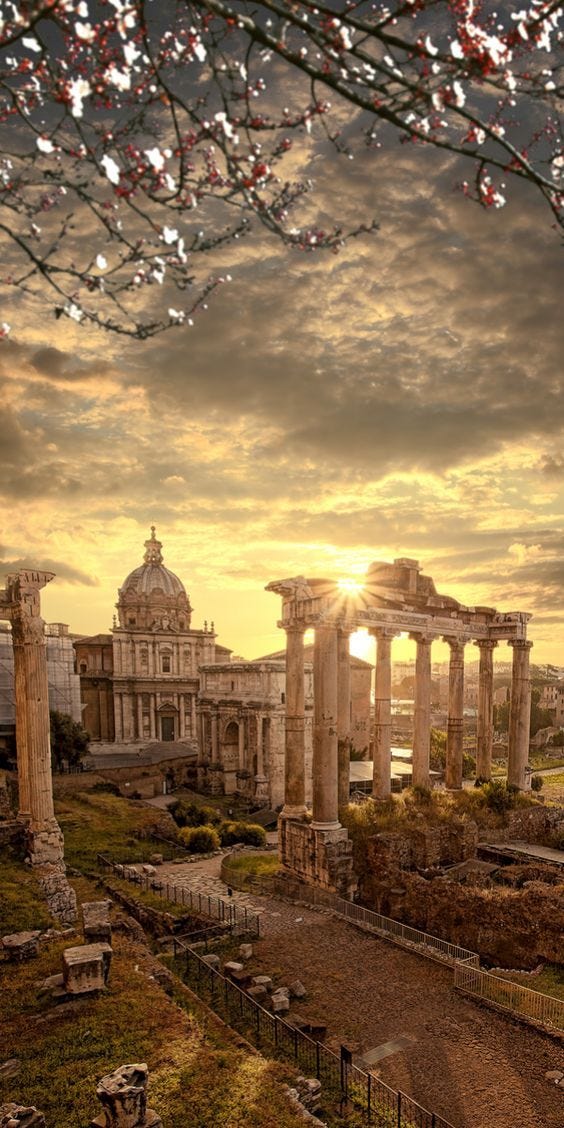 Famous Roman ruins, Roma