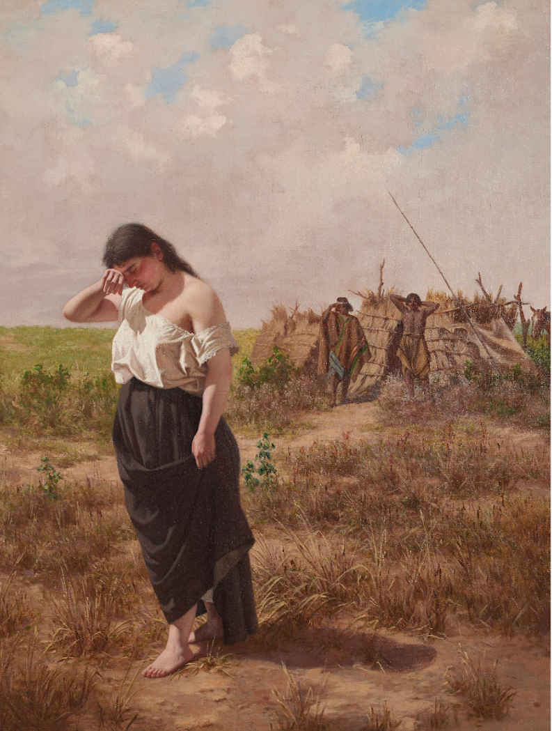 Juan Manuel Blanes, El regreso de la cautiva, 1880. Museo de Bellas Artes Juan Manuel Blanes, Montevideo. (Blanes, 1880)