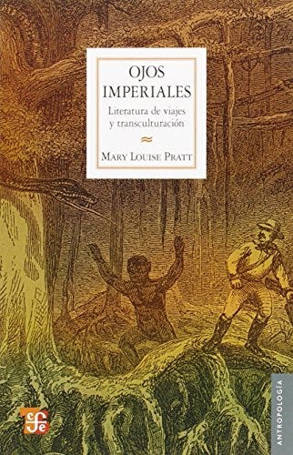 “…los libros de viajes escritos por europeos sobre partes no europeas del mundo crearon el orden imperial para los europeos ‘locales’, y les otorgaron un lugar dentro de él”.