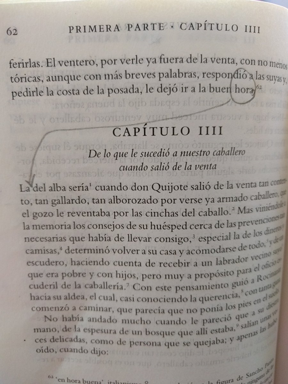 El capítulo 4 comienza con un zeugma que obliga a retomar la lectura previa. La retórica jugando con las leyes temporales.