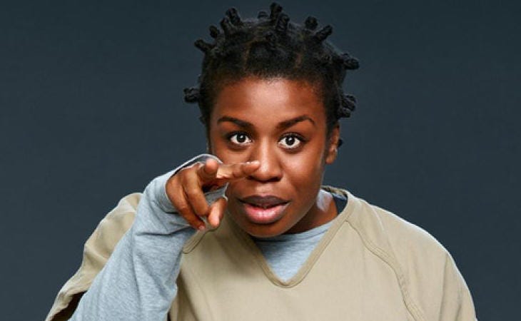 Uzo Aduba es Suzzane “Crazy Eyes” Warren