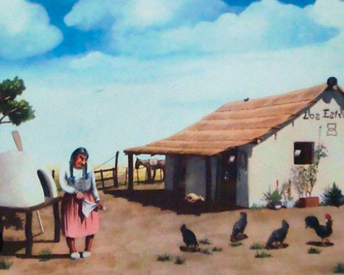 “Sosegado vivía en mi rancho /como el pájaro en su nido; allí mis hijos queridos Iban creciendo a mi lao”