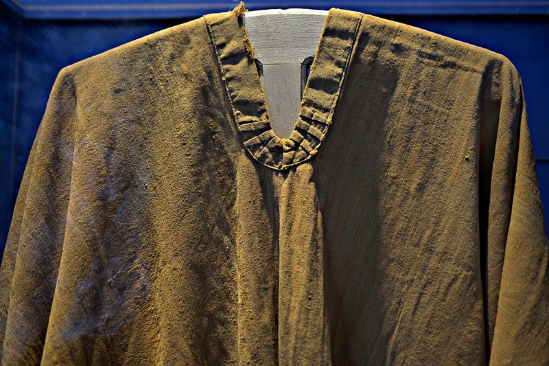 Poncho perteneciente a Mariano Roldán, hoy en el Museo Municipal del Patrimonio Cultural y Natural de Benito Juárez