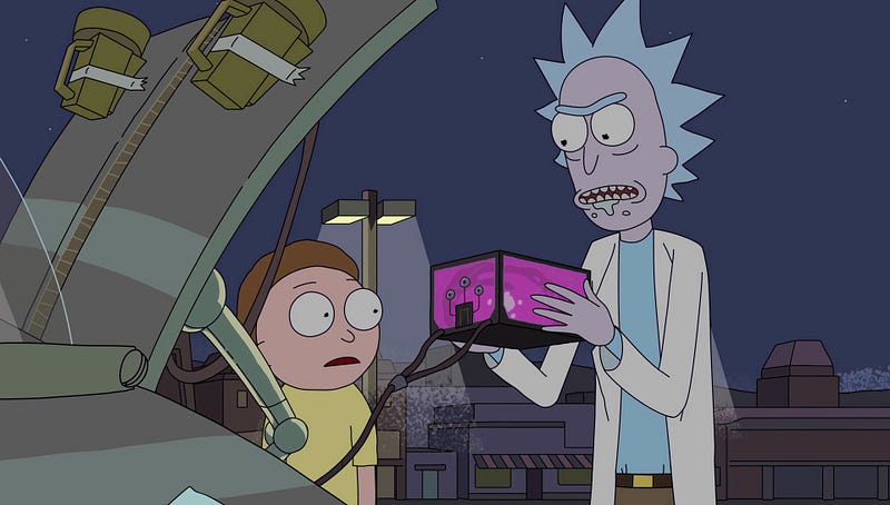 Rick & Morty — Trurl & Clapaucio. Apuesto que los libretistas de Rick & Morty leyeron al menos la segunda historia de los “Cuentos”. ¿Vieron el capitulo del micromundo batería?