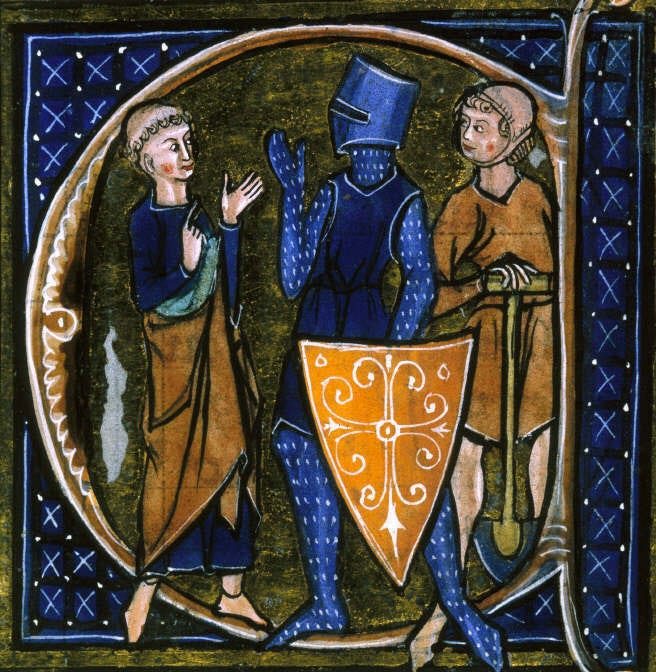 Orator, bellator et laborator (clérigo, guerrero y labrador); o sea, los tres órdenes medievales.