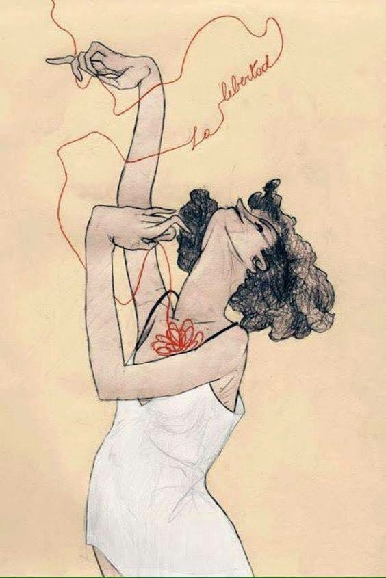 La Liberté, d’après Egon Schiele.