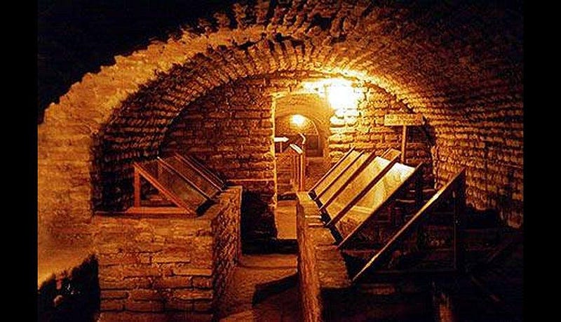 Las catacumbas del Convento de San Francisco, en Lima.