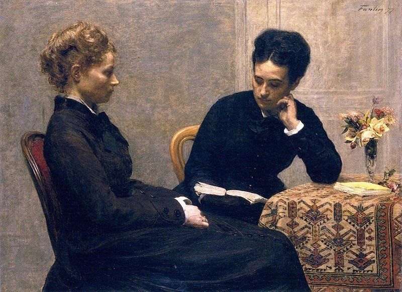La Lecture, 1877, Henri Fantin-Latour